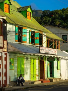 Colourful house in Soufriere