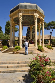 Mausoleum of the famous Persian poet Khwaja Samsu d-Din Muá¸¥ammad Hafez-e Shirazi