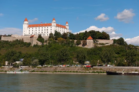 Bratislava Castle on the Danube