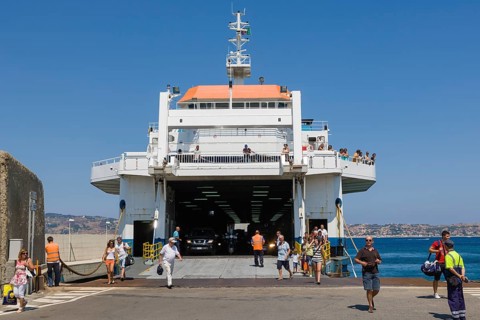 Ferry boat at Reggio di Calabria ferry station