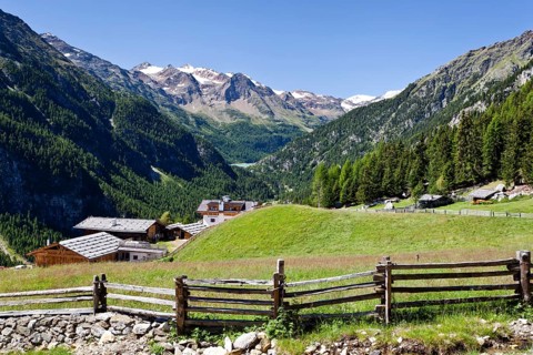 The Kornhof Stallwies farm in Martelltal valley