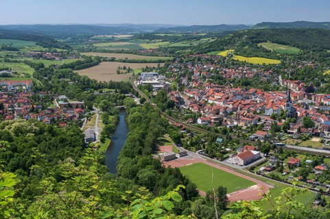 View of the town of Kahla