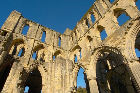 Ruins of the Cistercian Gothic Rievaulx Abbey