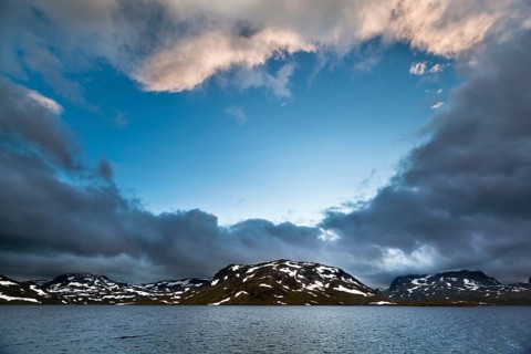Votna Lake in the evening light