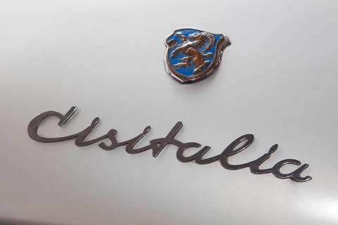 Lettering on a car with logo