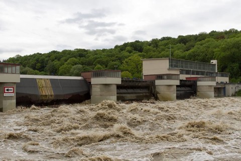 Flooded Danube River