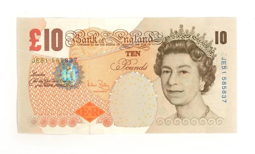 10 Pound Sterling note
