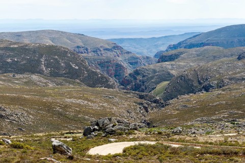 View from Swartberg mountain range