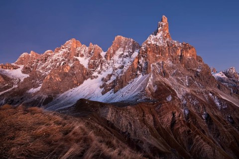 Rolle Pass at dusk in autumn