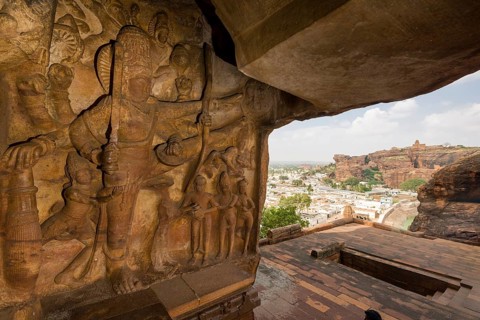 View from Badami Caves