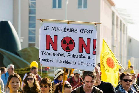 Anti-nuclear demonstration on the 3rd anniversary of the Fukushima nuclear disaster