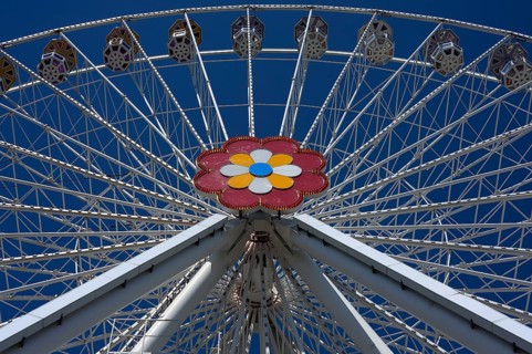 The new 'Blumenrad' Ferris Wheel in the Prater