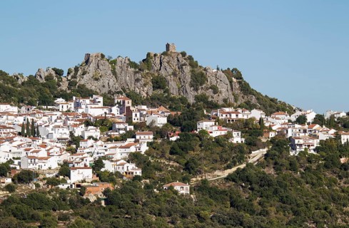 The White Town of Gaucin below a Moorish fort