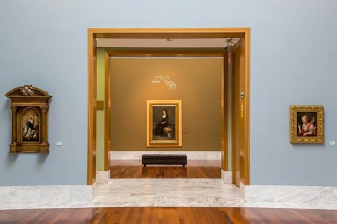 Museum rooms in the Museo de Bellas Artes de Valencia