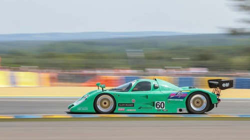 Cheetah No. 60 with driver Eric Rickenbacher in the qualification for the group C legends race
