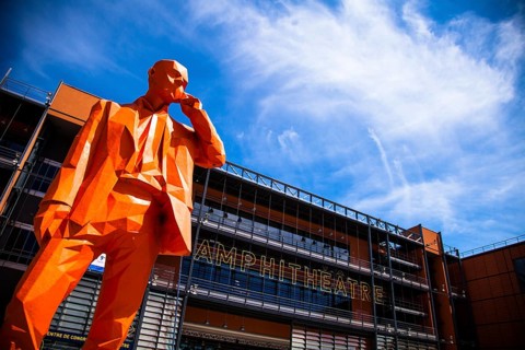 Statue at Palais des Congres de Lyon