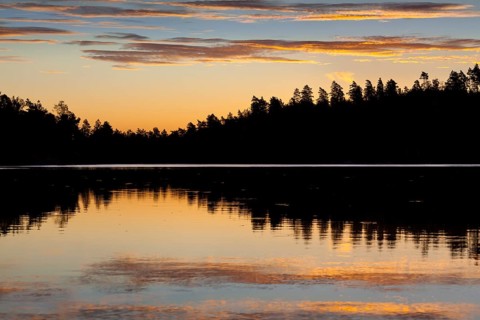 Sunrise at a lake