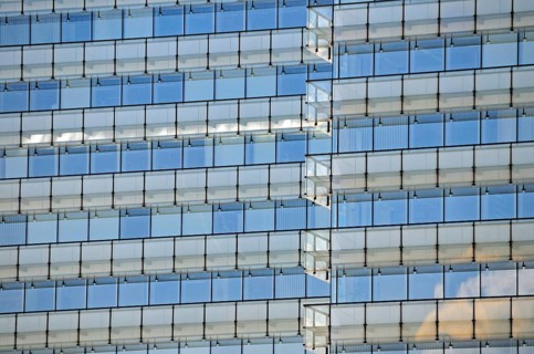Glass facade