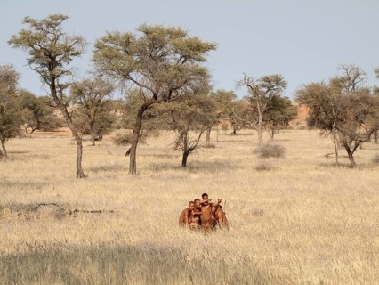 Bushmen in the Kalahari Desert