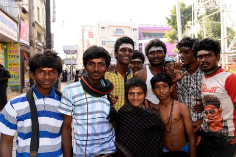 Group of pilgrims of the Meenakshi Amman Temple