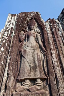 Original bas relief of an Apsara from the Bayon