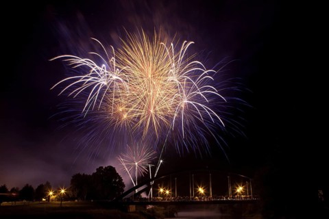 Fireworks for at town festival