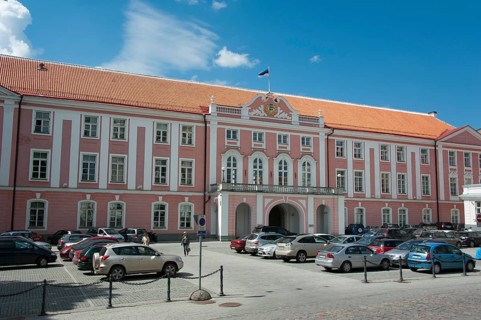 Parliament building in a wing of Toompea Castle
