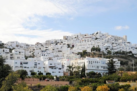 View of the town of Mojacar