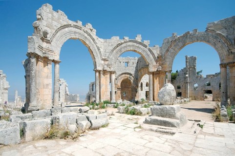 Remains of the pillar of Saint Simeon Stylites
