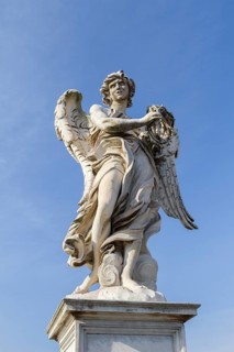 Bernini statue on Ponte Sant'Angelo bridge