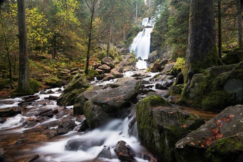 Grande Cascade de Tendon waterfall