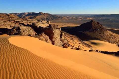 Western escarpment of Tadrart plateau