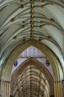 Vaulted ceiling of York Minster