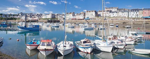 Boats in the port of Douarnenez