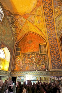 Murals in the main hall