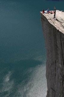 Prekestolen above Lysefjord
