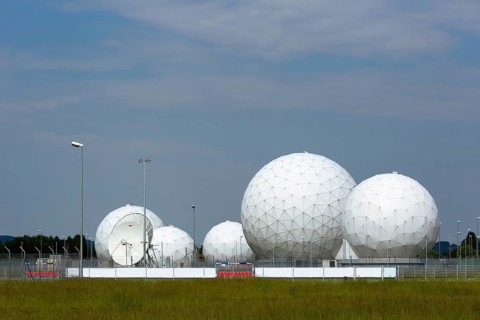 Radomes of the former Echelon surveillance station Field Station 81