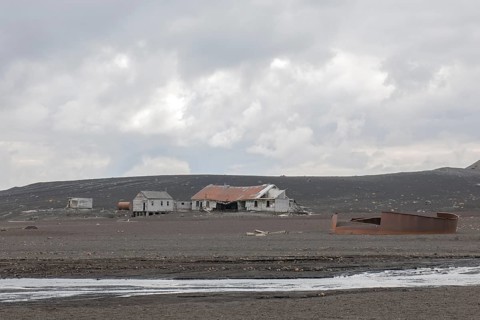 The dilapidated research station