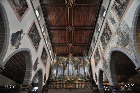 Interior with organ loft