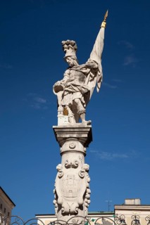 Statue of St. Florian on Market Fountain or Floriani Fountain