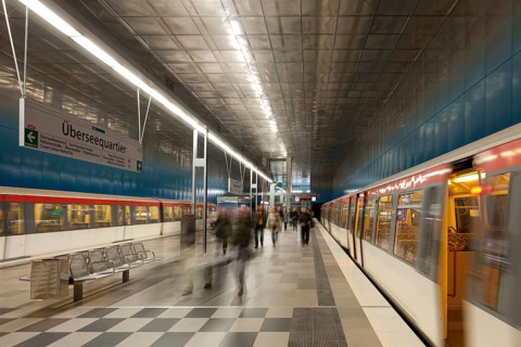 U-Bahn Uberseequartier subway station