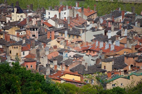 View from Basilica Notre-Dame de Fourviere, Lyon