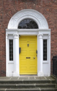 Yellow front door
