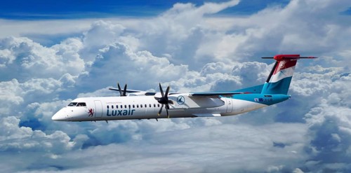 Luxair De Havilland Canada DHC-8-402Q Dash 8 in flight