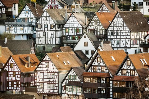 Half-timbered houses