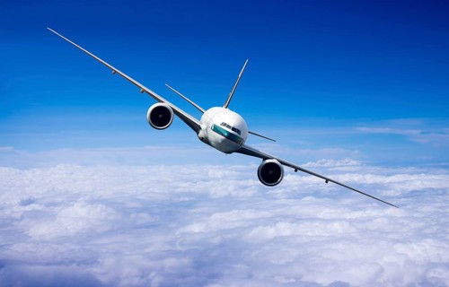 Cathay Pacific Boeing 777-367 ER in flight