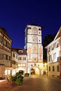 Pedestrian zone with Ravensburg gate