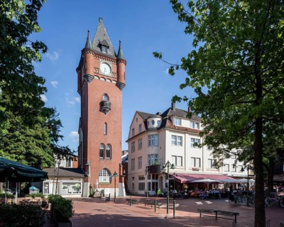City hall tower with Driland Museum