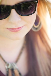 Girl with sunglasses