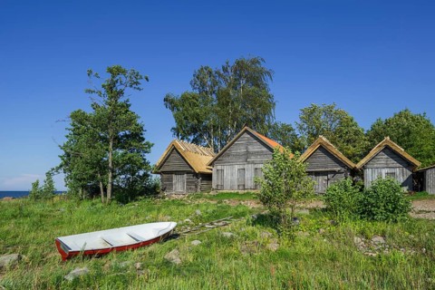 Historical village beach and fishing village of Altja